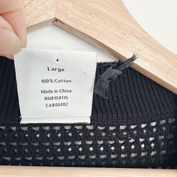 NEW Varley Women’s Callie Knit Top Black Large - Picture 10 of 11